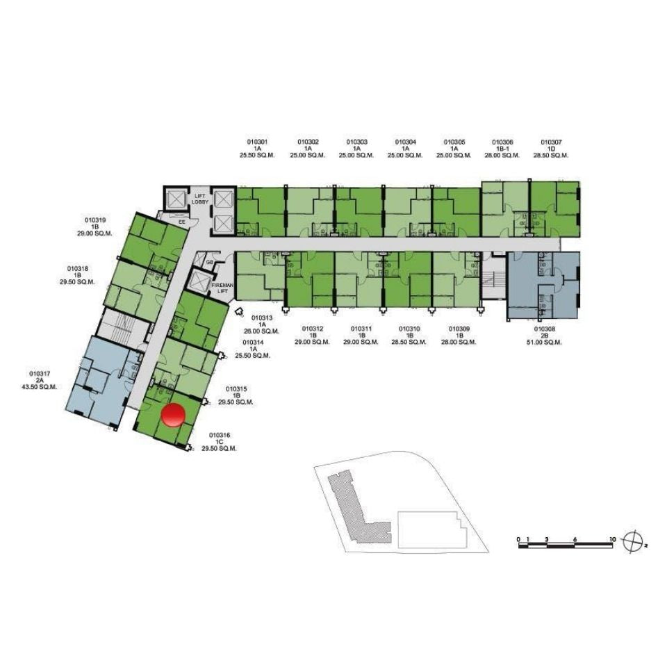 The Base Park West 1Br/1Bth/30Sqm/16Flr